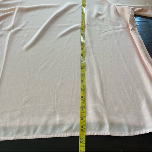 NWT Talbots Womens Pale Pink Blouse Top Cutouts Long Sleeved Zip Side size 3X - Picture 11 of 12